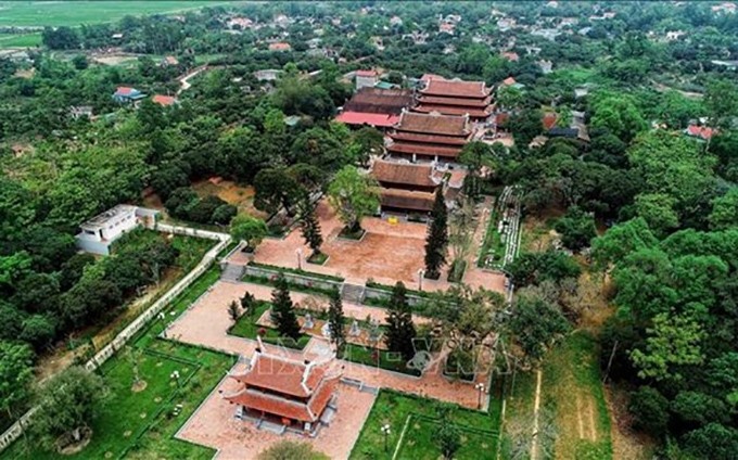 El panorama del complejo de reliquias paisajísticas de Yen Tu. (Fotografía: VNA)