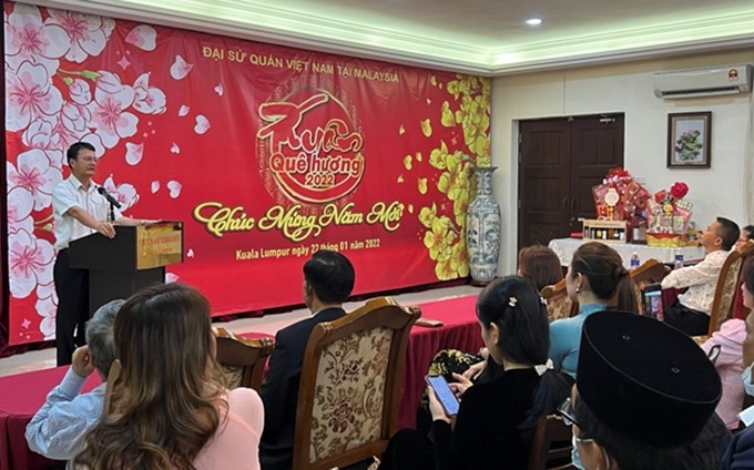 La Embajada de Vietnam en Kuala Lumpur celebra el programa "Primavera en la tierra natal 2022". (Fotografía: VNA)