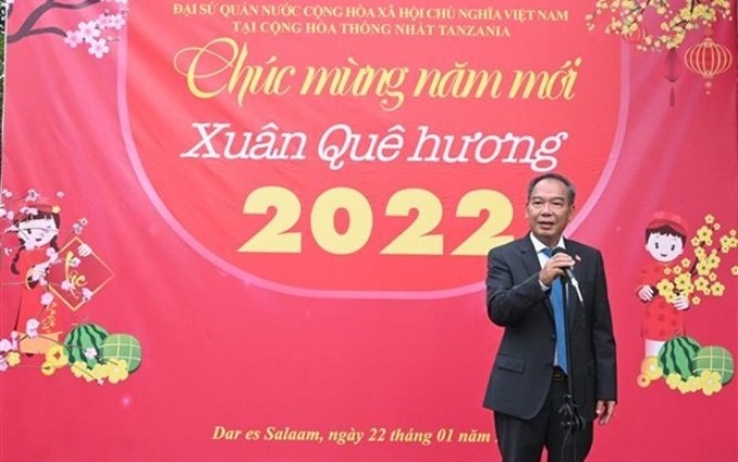  El embajador Nguyen Nam Tien habla en la cita (Fuente: VNA)