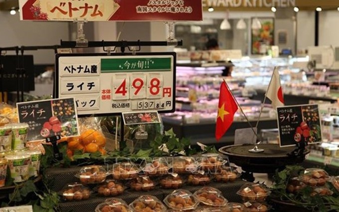 Productos vietnamitas en Japón. (Fotografía: VNA)