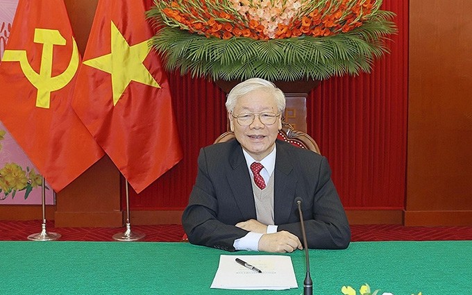 El secretario general del Comité Central del Partido Comunista de Vietnam, Nguyen Phu Trong. (Fotografía: VNA)