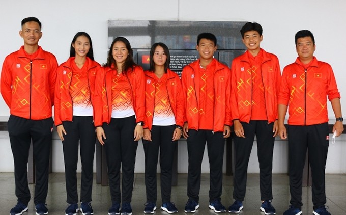 Tenistas juveniles vietnamitas. (Fotografía: vtc.vn)