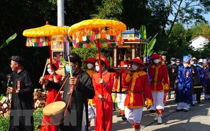 El festival de Ba Thu Bon (Dama de Thu Bon). (Fotografía: VNA)