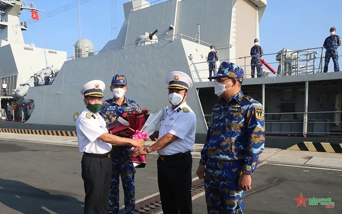 Fragata vietnamita completa misión en ejercicio naval en India. (Fotografía: qdnd.vn)