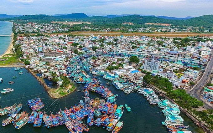 La ciudad de Phu Quoc, en la provincia vietnamita de Kien Giang. (Fotografía: Nhan Dan)