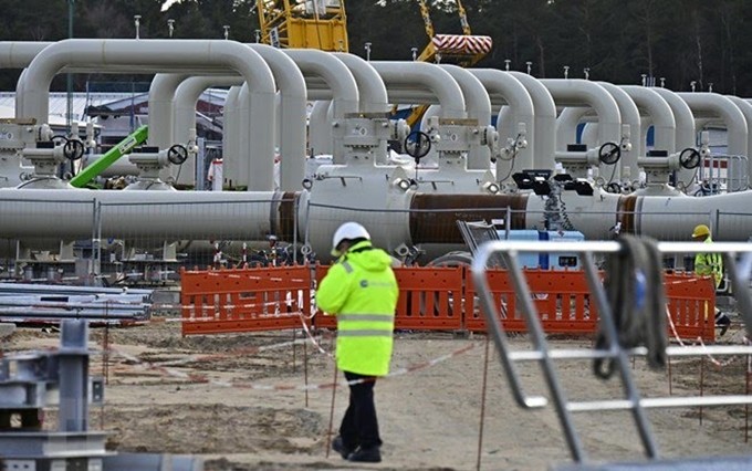 Obras del gasoducto Nord Stream 2 en Lubmin, en el noreste de Alemania. (Foto: AFP/VNA)