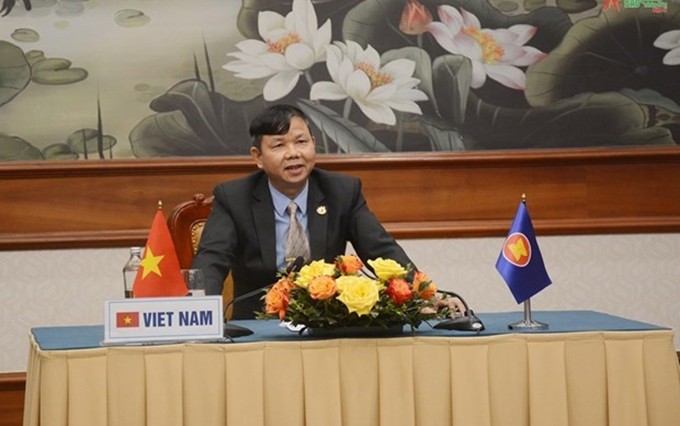 El director del Instituto de Estrategia de Defensa del Ministerio de Defensa de Vietnam, Vu Cuong Quyet. (Fotografía: VNA)