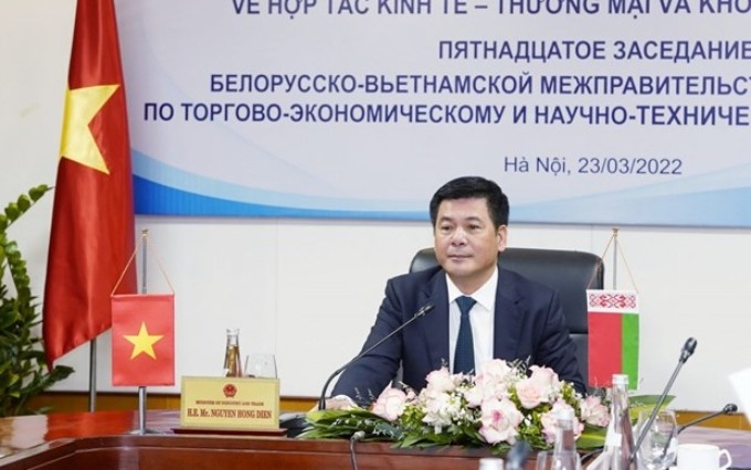  El ministro de Industria y Comercio de Vietnam, Nguyen Hong Dien (Fuente: VNA)