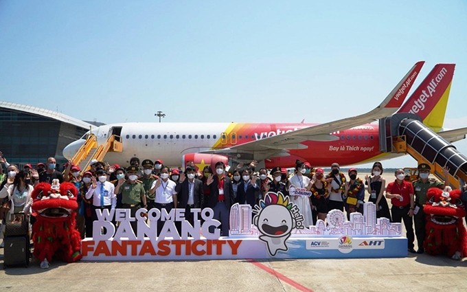 Vietjet restaura ruta aérea entre la ciudad vietnamita de Da Nang y Tailandia. (Fotografía: VNA)