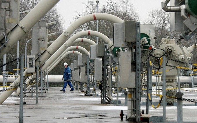 Depósito de gas natural de WINGAS cerca del municipio de Rehden, en el norte de Alemania. (Fotografía: Reuters)