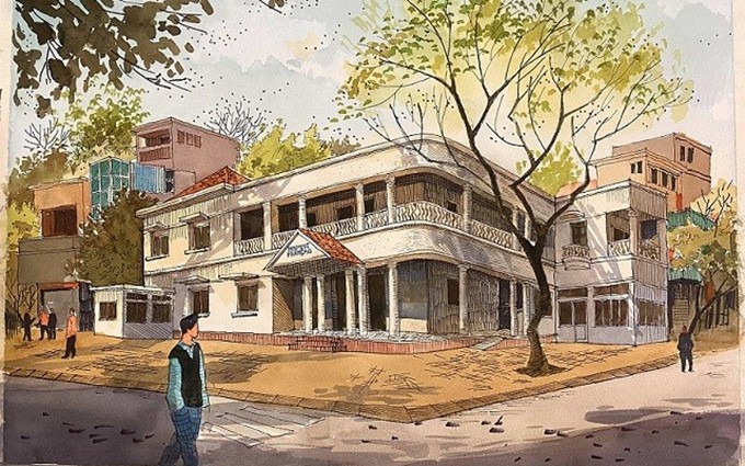 Boceto de la nueva sede del Instituto Francés en Hanói. (Foto: Organizadores)