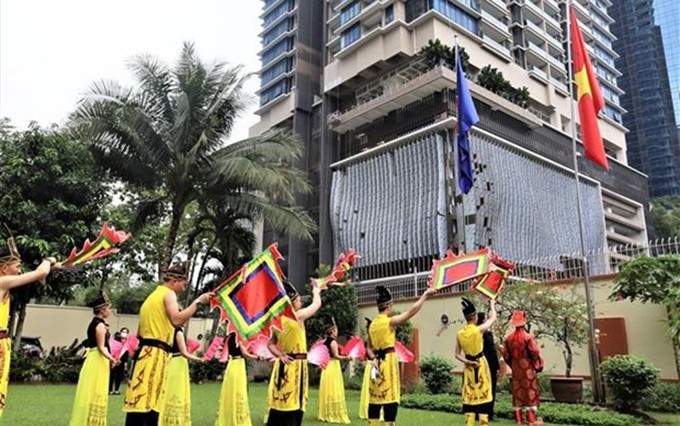 Acto conmemorativo en la Embajada de Vietnam en Malasia. (Fotografía: VNA)