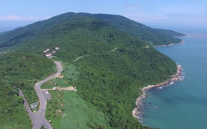 La península de Son Tra vista desde arriba. (Fotografía: VNA)