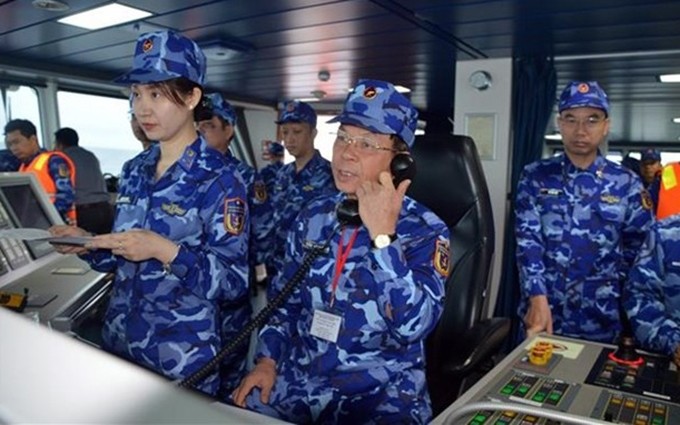 Concluye con éxito el primer patrullaje conjunto Vietnam-China en 2022. (Fotografía: VNA)