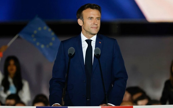 El reelegido presidente de Francia, Emmanuel Macron.