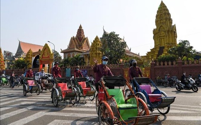 En la capital campoyana, Phnom Penh. (Fotografía: AFP/VNA)