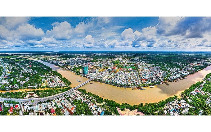 Un rincón urbano en el centro de la ciudad de Ben Tre. (Foto: Trung Hieu)