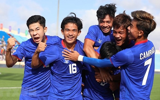 Sub-23 de Camboya aplastó por 4-1 a Laos (Foto: VNA)