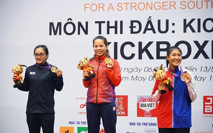 Esta es la primera medalla de oro de Huynh Thi Kim Vang en los SEA Games.