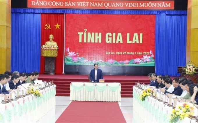  El primer ministro vietnamita, Pham Minh Chinh, insta a promover el desarrollo de la provincia altiplana vietnamita de Gia Lai.