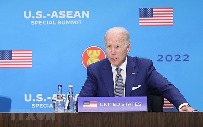El presidente estadounidense, Joe Biden, en la Cumbre Especial Asean-EE.UU. (Foto: VNA)