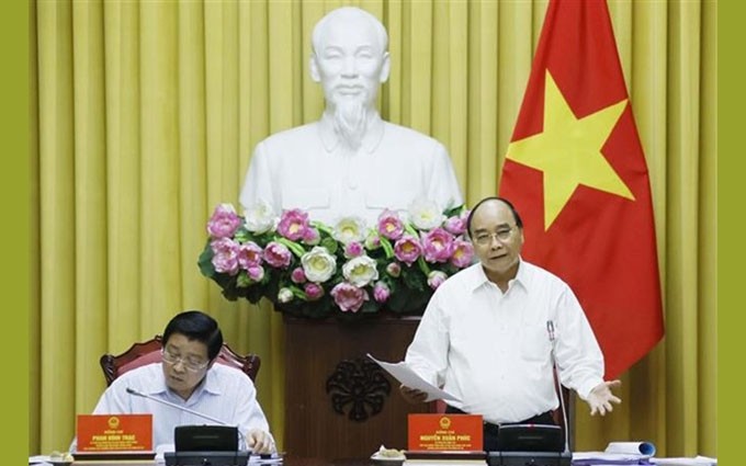 El presidente de Vietnam, Nguyen Xuan Phuc, en el evento. (Fotografía: VNA)