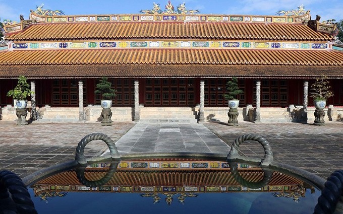 Palacio Ngung Hy en el Mausoleo del rey Dong Khanh. (Fotografía: VNA)