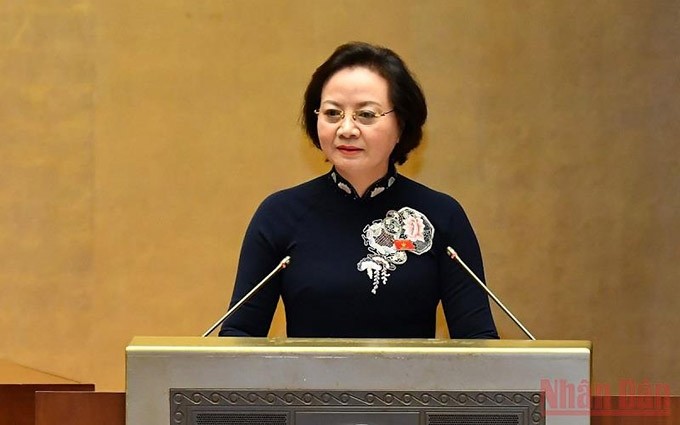 La ministra del Interior de Vietnam, Pham Thi Thanh Tra. (Fotografía: Nhan Dan)