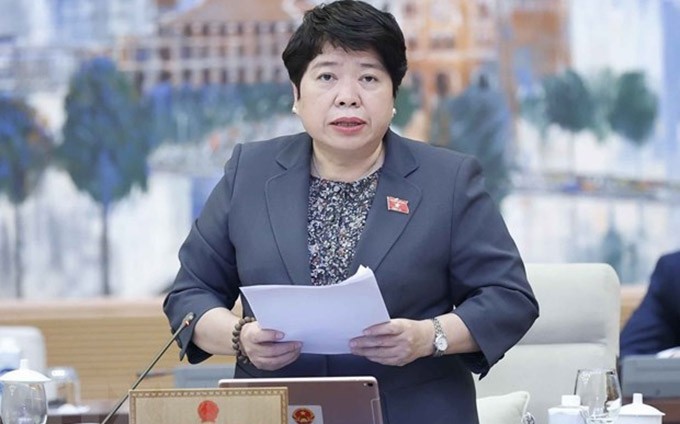 La jefa de la Comisión de Asuntos Sociales de la  Asamblea Nacional de Vietnam, Nguyen Thuy Anh. (Fotografía: VNA)