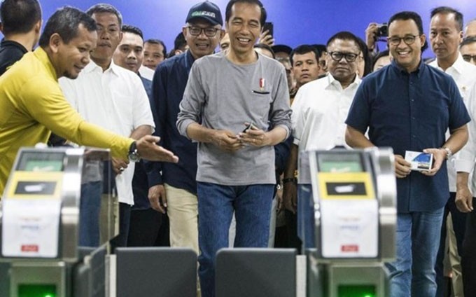 El presidente Joko Widodo en el acto. (Fuente: VNP)