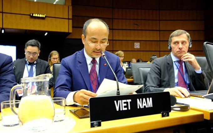 El embajador Nguyen Trung Kien, representante permanente de Vietnam ante el Organismo Internacional de Energía Atómica (OIEA) (Foto: vtv.vn)