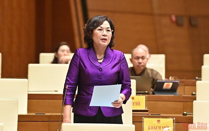 La gobernadora del Banco Estatal de Vietnam, Nguyen Thi Hong. (Fotografía: Nhan Dan)