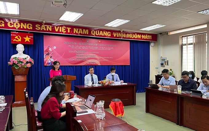 Panorama del evento en  la Universidad de Ciencias Sociales y Humanidades de Ciudad Ho Chi Minh.