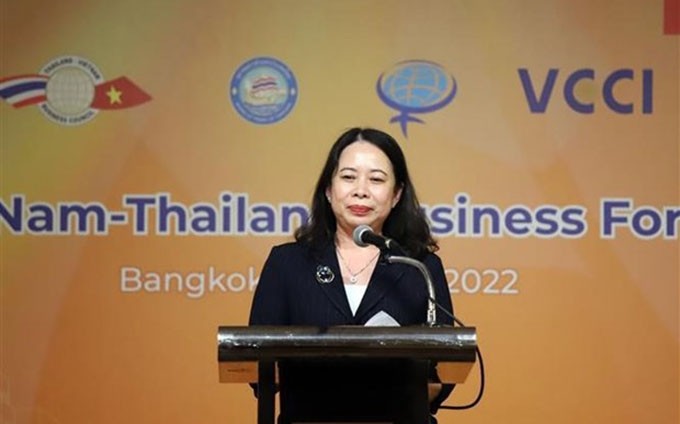 La vicepresidenta vietnamita, Vo Thi Anh Xuan. (Fotografía: VNA)