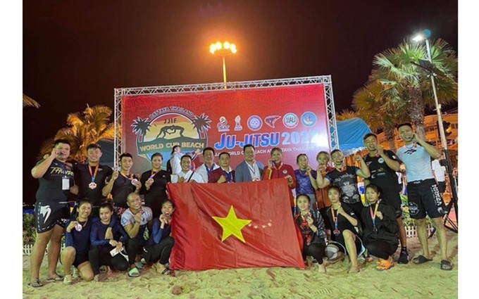 La selección vietnamita obtuvo buenos resultados en la competencia. (Fotografía: thethao.sggp.org.vn)