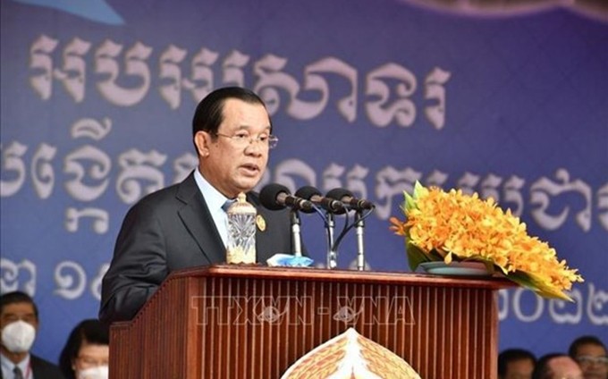 El presidente del CPP y primer ministro de Camboya, Hun Sen. (Fotografía: VNA) 