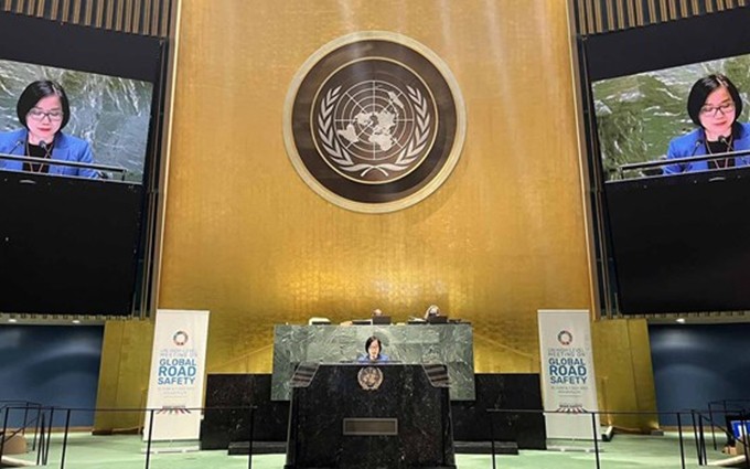 La embajadora Nguyen Phuong Tra, encargada de negocios de la misión permanente de Vietnam ante la ONU. (Fotografía: VNA) 