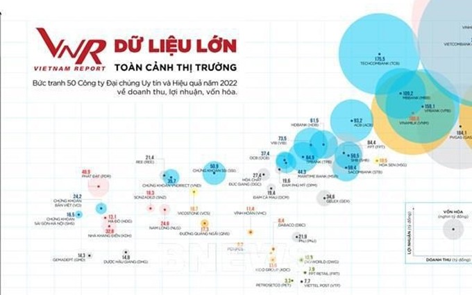 Las 50 empresas más prestigiosas y eficaces en Vietnam en 2022 (VIX50). (Fotografía: Vietnam Report)
