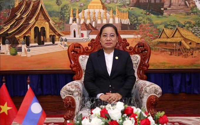 Ministra de Información, Cultura y Turismo de Laos, Suansavanh Viyaketh. (Fotografía: VNA)