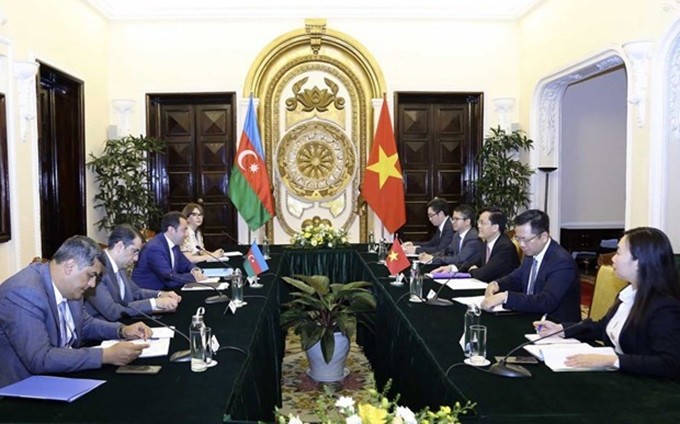 En la segunda consulta política entre Vietnam y Azerbaiyán. (Fotografía: baoquocte.vn)