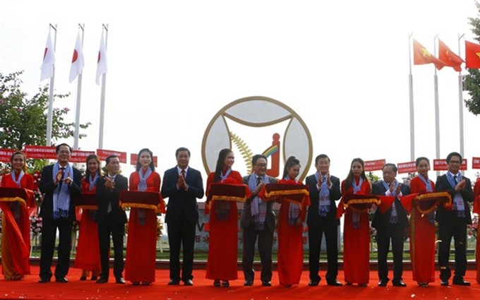 La ceremonia de inauguración del Parque Industrial Vietnam-Japón en Can Tho. (Fotografía: VNA)