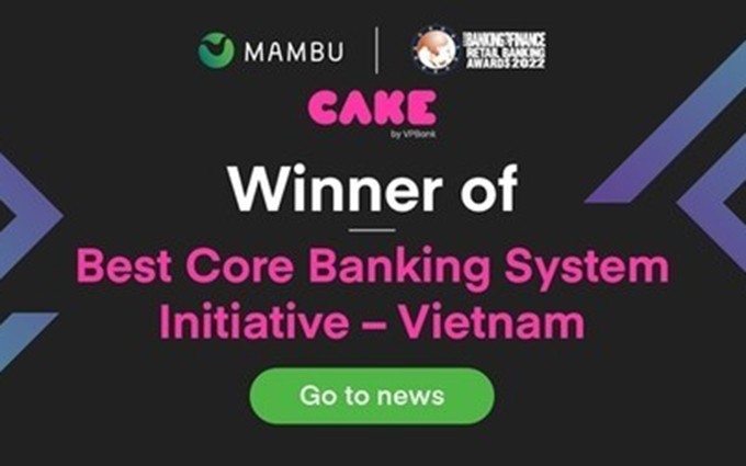 El innovador banco digital vietnamita Cake by VPBank ganó los Premios de Banca y Finanzas de Asia. (Fotografía cortesía del banco)
