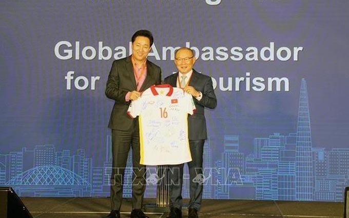 Técnico Park Hang-Seo seleccionado como Embajador de Turismo Global de Seúl. (Fotografía: VNA)