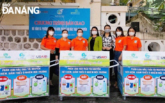Promueven la clasificación y el reciclaje de residuos en la ciudad vietnamita de Da Nang. (Fotografía: baodanang.vn)