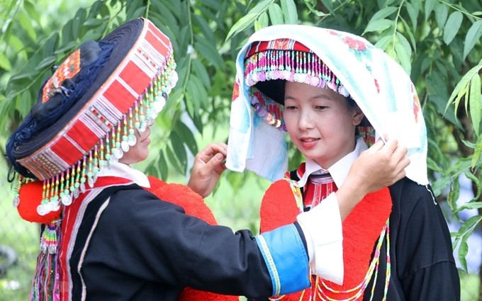 Ceremonia nupcial de los Yao en la provincia vietnamita de Lang Son. (Fotografía: VNA)