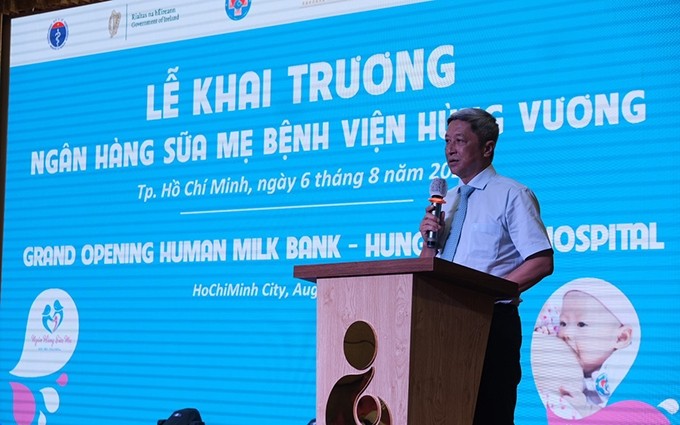 El viceministro de Salud Pública, Nguyen Truong Son habla en el evento. (Fotografía: suckhoedoisong.vn)