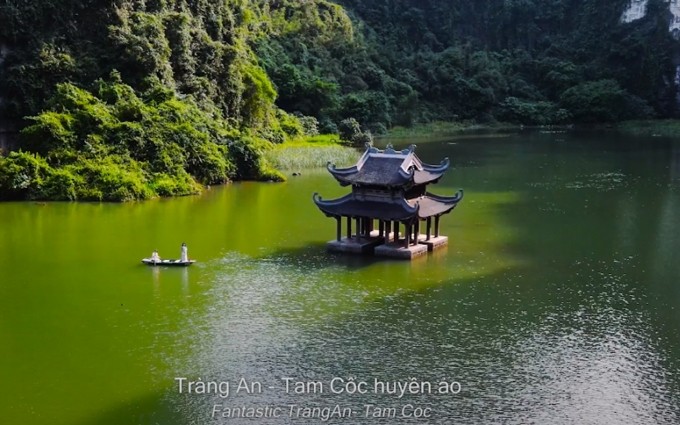 Paisajes de la norteña provincia vietnamita de Ninh Binh en el video. (Fotografía: VNA)