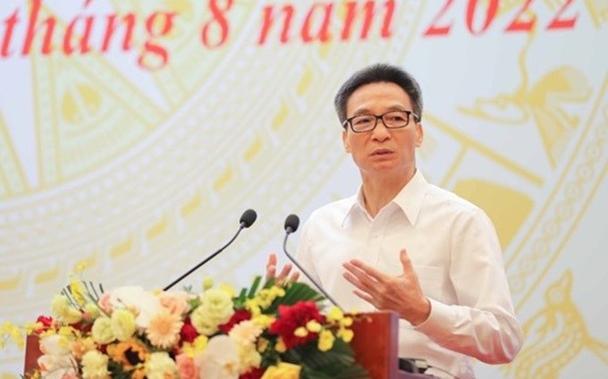 El viceprimer ministro de Vietnam Vu Duc Dam en el evento. (Fotografía: VNA)