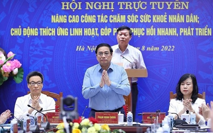 El primer ministro vietnamita, Pham Minh Chinh en el evnto. (Fotografía: VNA)