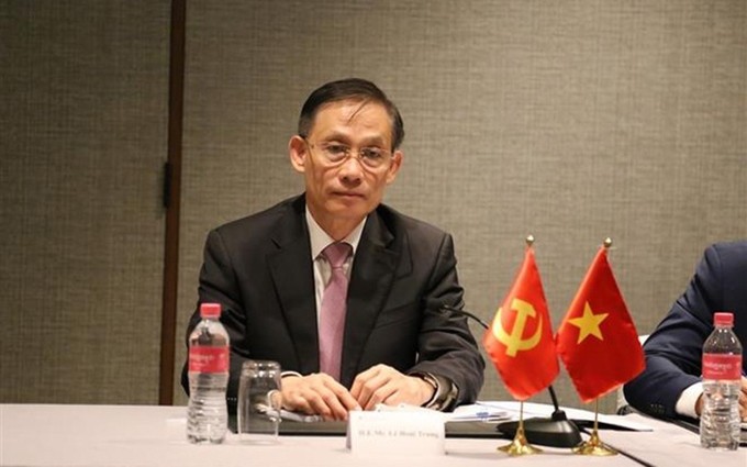 Le Hoai Trung, jefe de la Comisión de Relaciones Exteriores del Comité Central del PCV. (Fotografía: VNA)